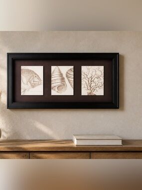 IKEA BISPGÅRDEN marine motifs shadow painting